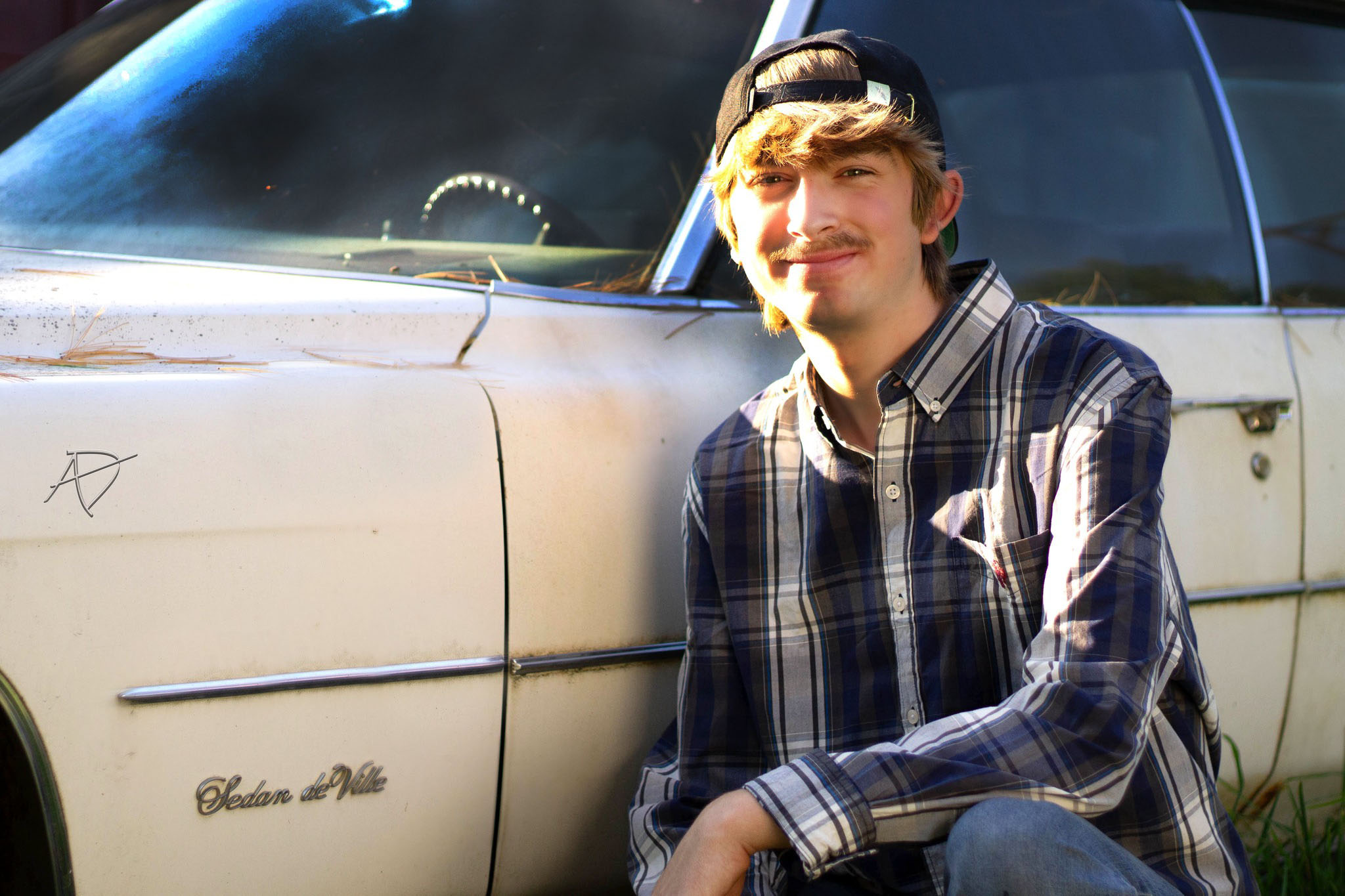 Senior portrait outdoors